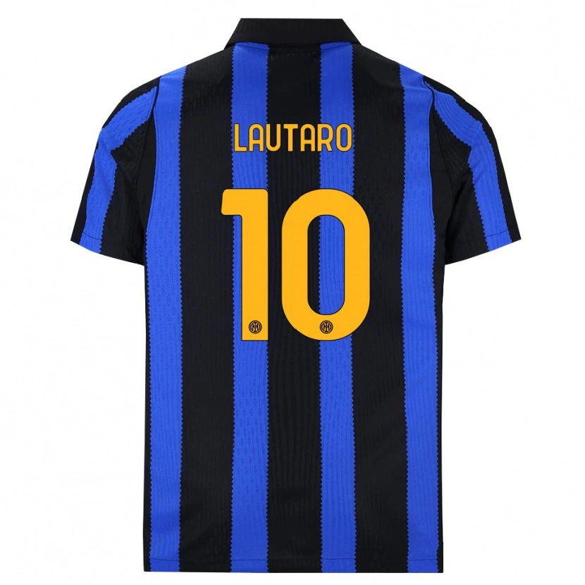 Danxen Herren Lautaro Martínez #10 Schwarz Blau Gelb Heimtrikot Trikot 2026/27 T-Shirt Schweiz