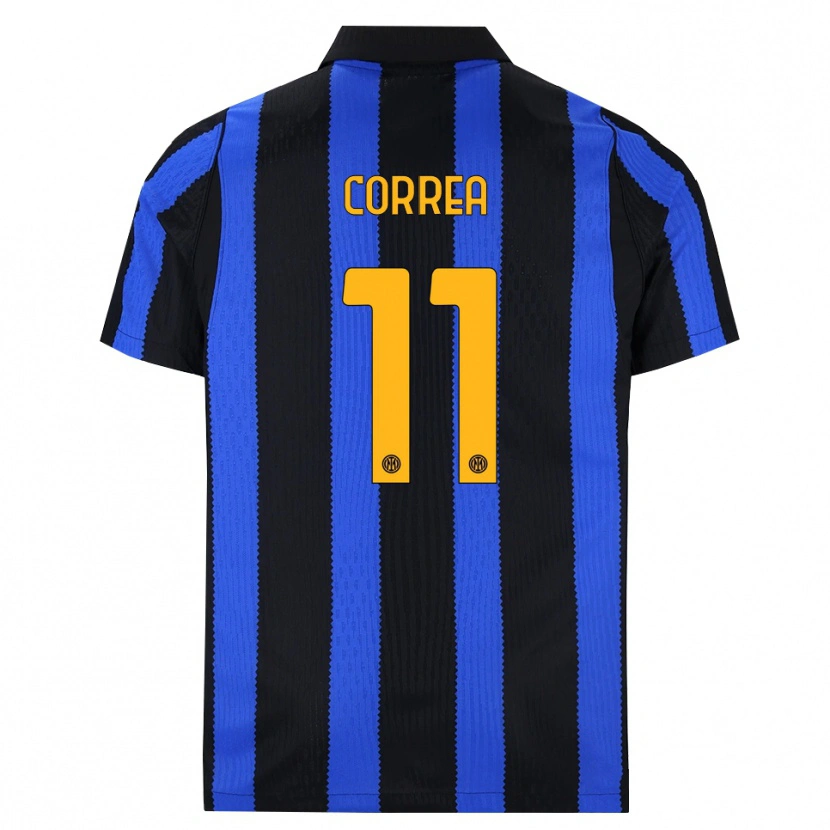 Danxen Herren Joaquin Correa #11 Schwarz Blau Gelb Heimtrikot Trikot 2026/27 T-Shirt Schweiz