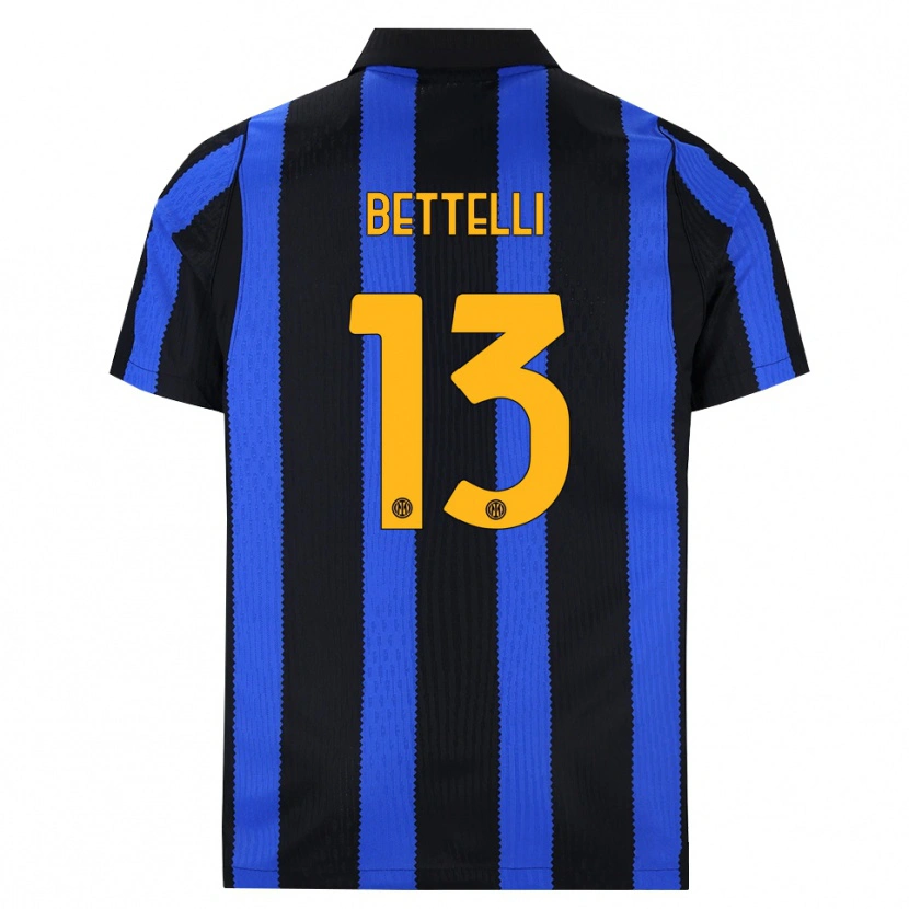 Danxen Herren Luca Bettelli #13 Schwarz Blau Gelb Heimtrikot Trikot 2026/27 T-Shirt Schweiz