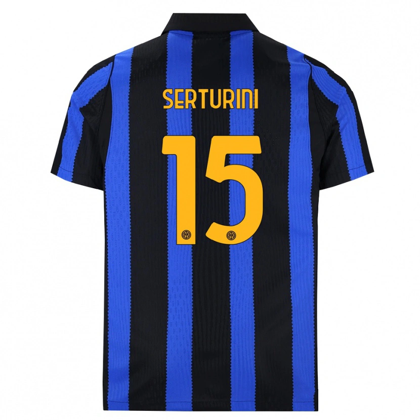 Danxen Herren Annamaria Serturini #15 Schwarz Blau Gelb Heimtrikot Trikot 2026/27 T-Shirt Schweiz