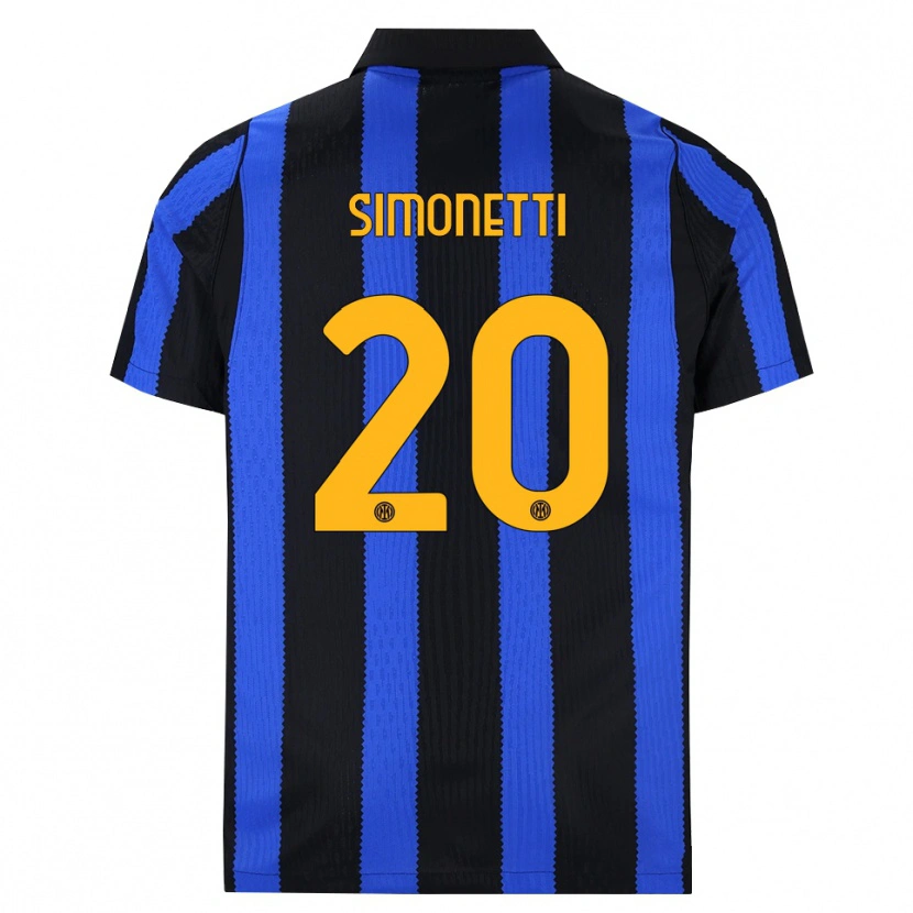 Danxen Herren Flaminia Simonetti #20 Schwarz Blau Gelb Heimtrikot Trikot 2026/27 T-Shirt Schweiz