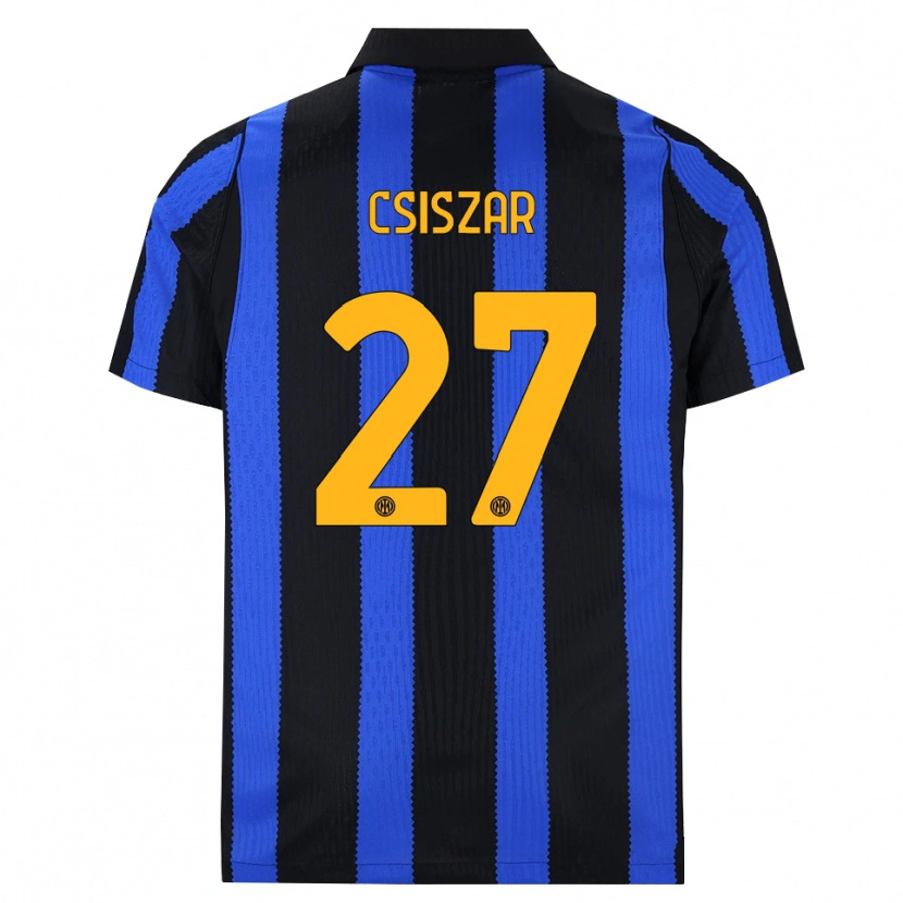 Danxen Herren Henrietta Csiszar #27 Schwarz Blau Gelb Heimtrikot Trikot 2026/27 T-Shirt Schweiz