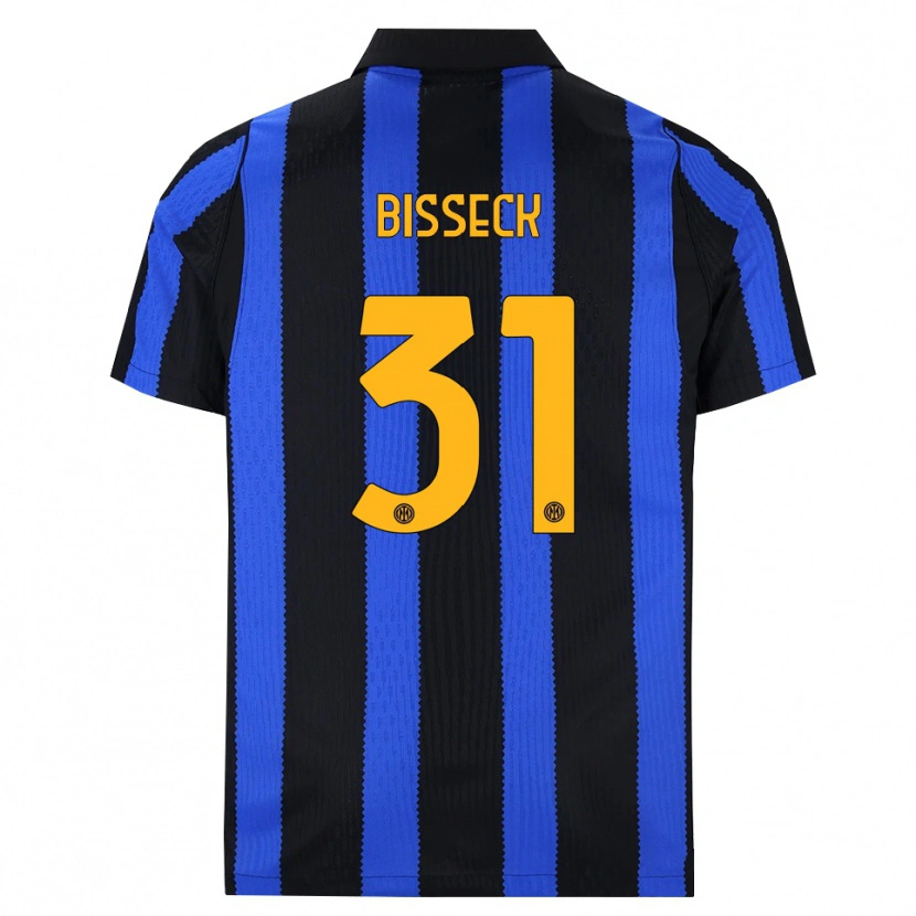 Danxen Herren Yann Bisseck #31 Schwarz Blau Gelb Heimtrikot Trikot 2026/27 T-Shirt Schweiz