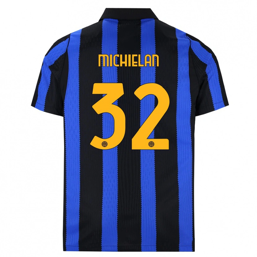 Danxen Herren Mattia Michielan #32 Schwarz Blau Gelb Heimtrikot Trikot 2026/27 T-Shirt Schweiz