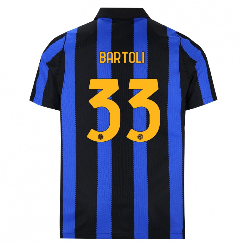 Danxen Herren Elisa Bartoli #33 Schwarz Blau Gelb Heimtrikot Trikot 2026/27 T-Shirt Schweiz