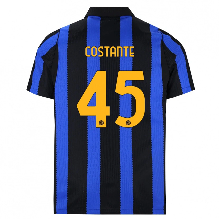 Danxen Herren Umberto Costante #45 Schwarz Blau Gelb Heimtrikot Trikot 2026/27 T-Shirt Schweiz