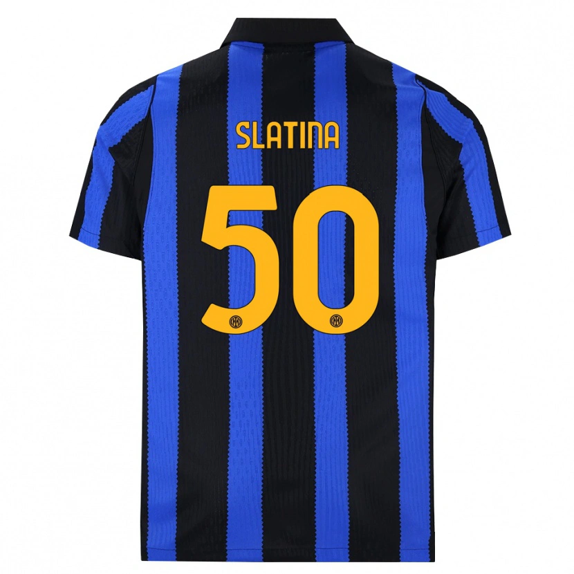 Danxen Herren Duje Slatina #50 Schwarz Blau Gelb Heimtrikot Trikot 2026/27 T-Shirt Schweiz