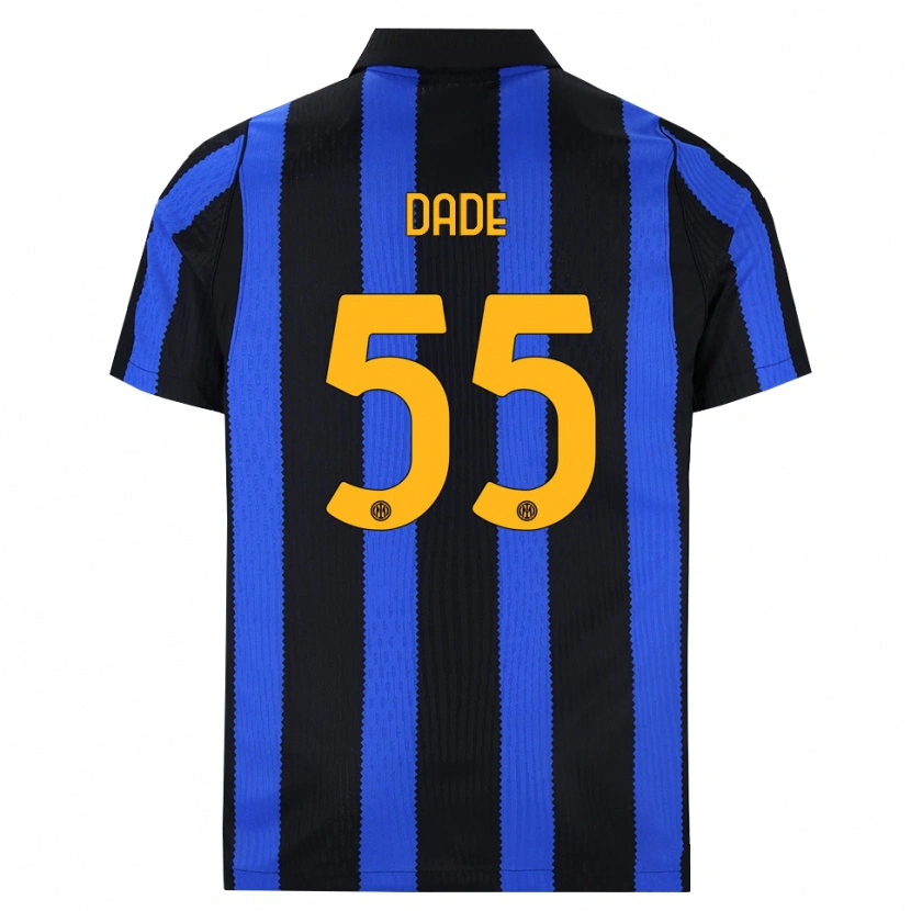Danxen Herren Emmanuel Dade #55 Schwarz Blau Gelb Heimtrikot Trikot 2026/27 T-Shirt Schweiz