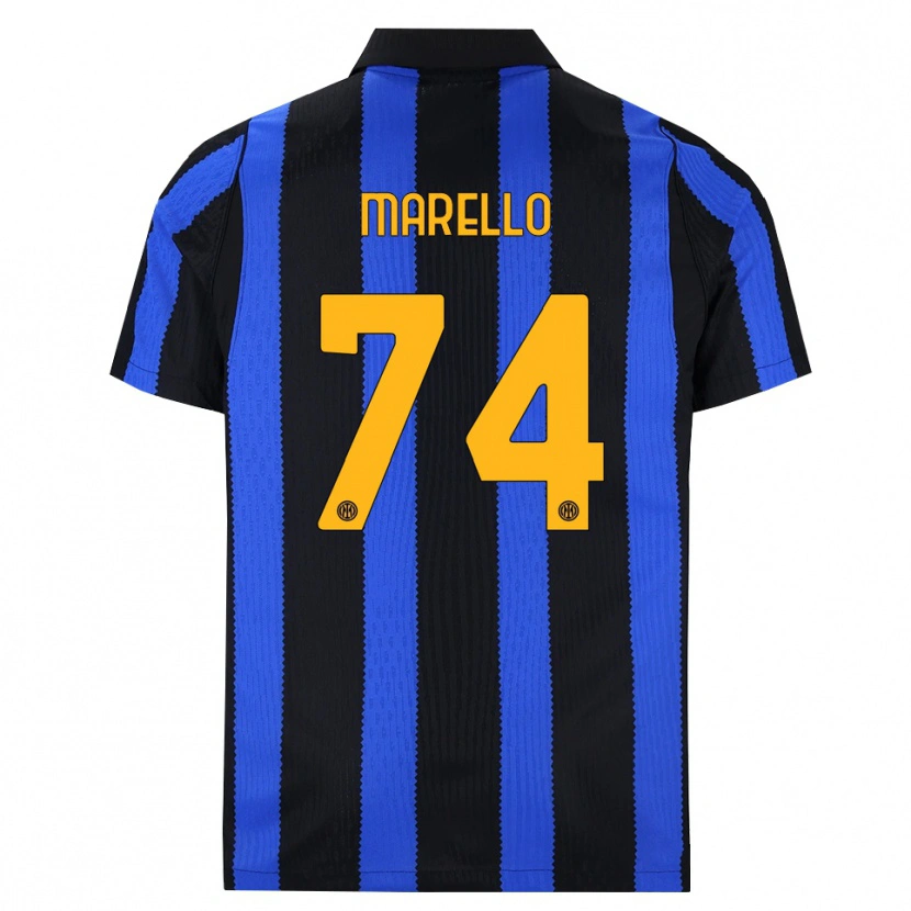Danxen Herren Mattia Marello #74 Schwarz Blau Gelb Heimtrikot Trikot 2026/27 T-Shirt Schweiz