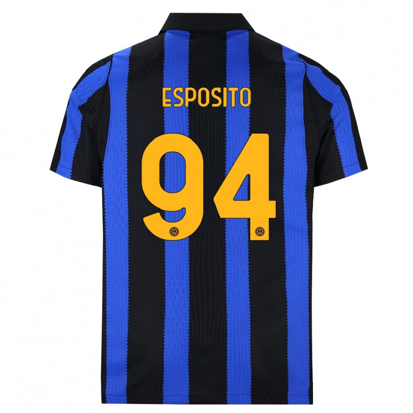 Danxen Herren Pio Esposito #94 Schwarz Blau Gelb Heimtrikot Trikot 2026/27 T-Shirt Schweiz