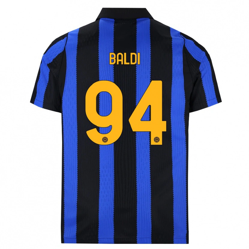 Danxen Herren Rachele Baldi #94 Schwarz Blau Gelb Heimtrikot Trikot 2026/27 T-Shirt Schweiz