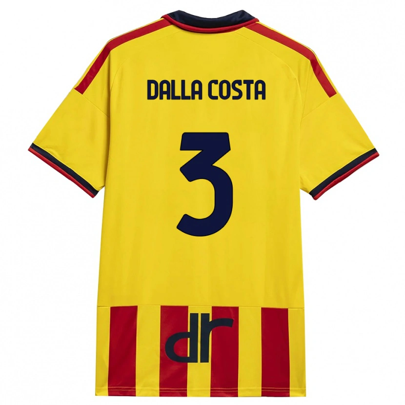 Danxen Herren Luca Dalla Costa #3 Gelb Rot Heimtrikot Trikot 2026/27 T-Shirt Schweiz