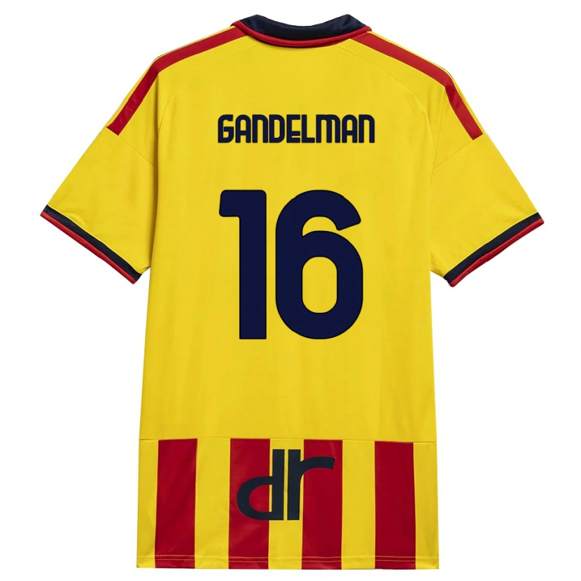 Danxen Herren Omri Gandelman #16 Gelb Rot Heimtrikot Trikot 2026/27 T-Shirt Schweiz