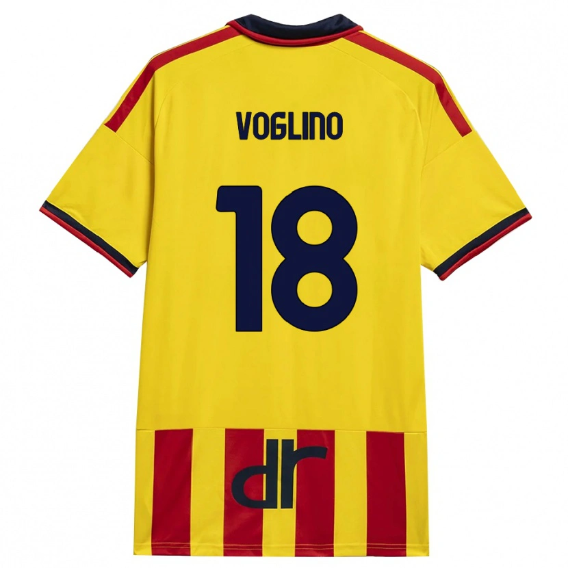 Danxen Herren Giacomo Voglino #18 Gelb Rot Heimtrikot Trikot 2026/27 T-Shirt Schweiz