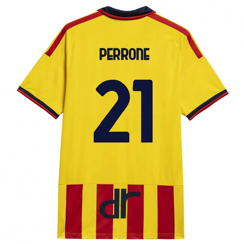Danxen Herren Samuele Perrone #21 Gelb Rot Heimtrikot Trikot 2026/27 T-Shirt Schweiz