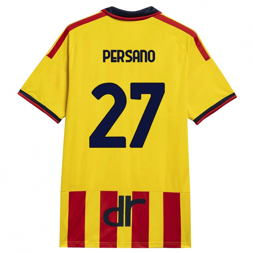 Danxen Herren Emanuele Persano #27 Gelb Rot Heimtrikot Trikot 2026/27 T-Shirt Schweiz