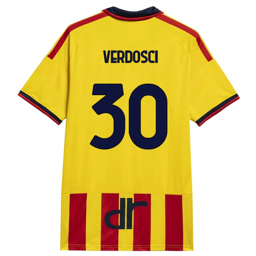 Danxen Herren Simone Verdosci #30 Gelb Rot Heimtrikot Trikot 2026/27 T-Shirt Schweiz