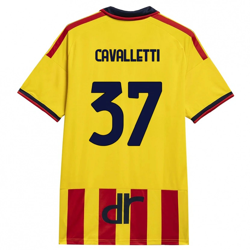 Danxen Herren Cristian Cavalletti #37 Gelb Rot Heimtrikot Trikot 2026/27 T-Shirt Schweiz
