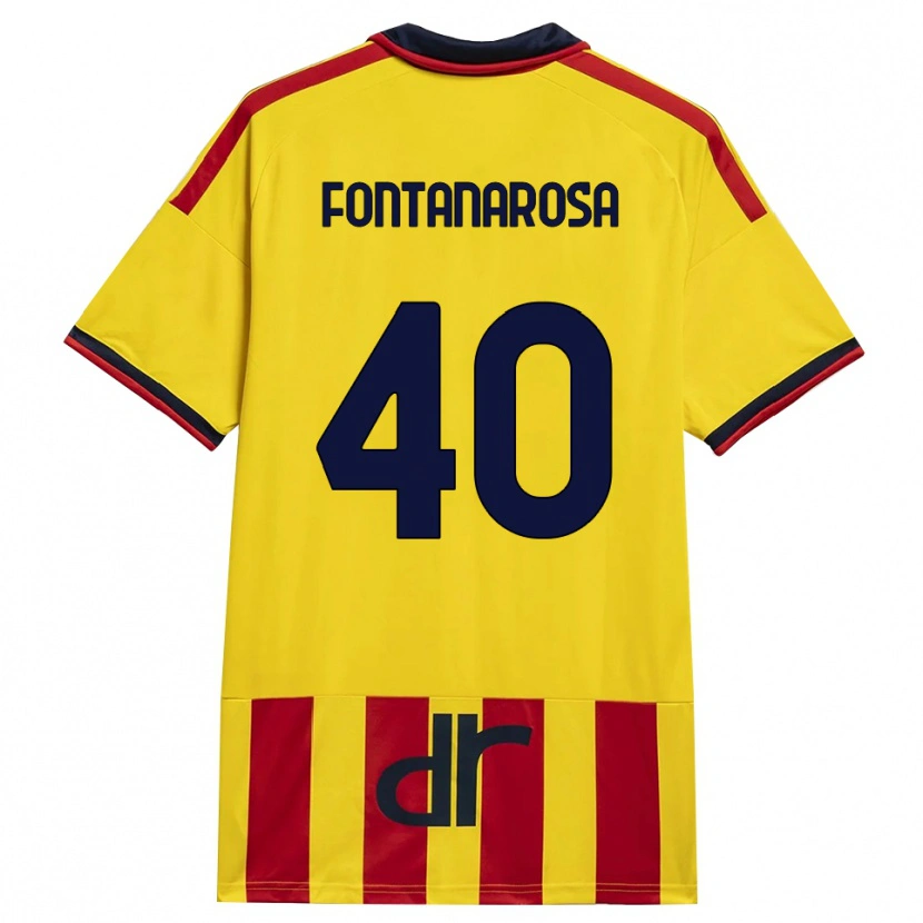 Danxen Herren Andrea Fontanarosa #40 Gelb Rot Heimtrikot Trikot 2026/27 T-Shirt Schweiz
