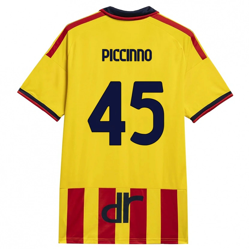 Danxen Herren Daniele Piccinno #45 Gelb Rot Heimtrikot Trikot 2026/27 T-Shirt Schweiz