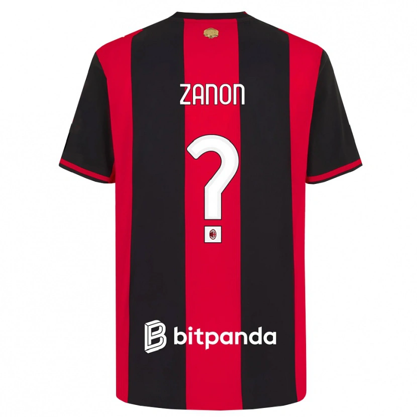 Danxen Herren Thomas Zanon #0 Rot Schwarz Weiß Heimtrikot Trikot 2026/27 T-Shirt Schweiz