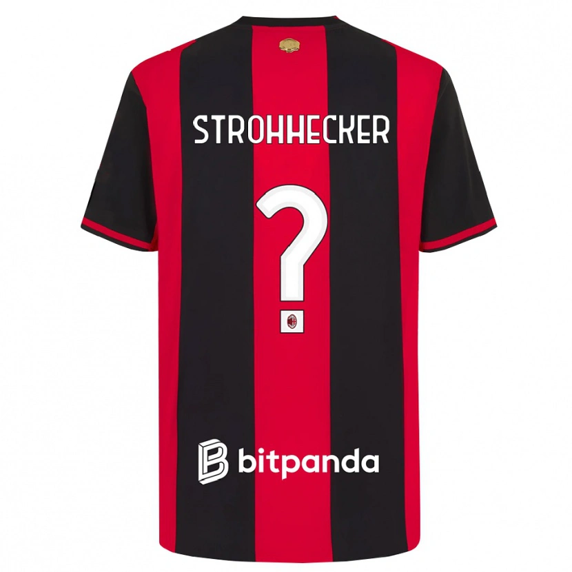 Danxen Herren Riccardo Strohhecker #0 Rot Schwarz Weiß Heimtrikot Trikot 2026/27 T-Shirt Schweiz