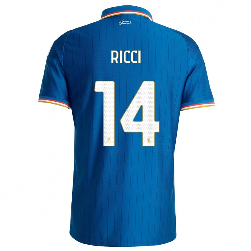 Danxen Herren Samuele Ricci #14 Blau Weiß Rot Heimtrikot Trikot 2026/27 T-Shirt Schweiz