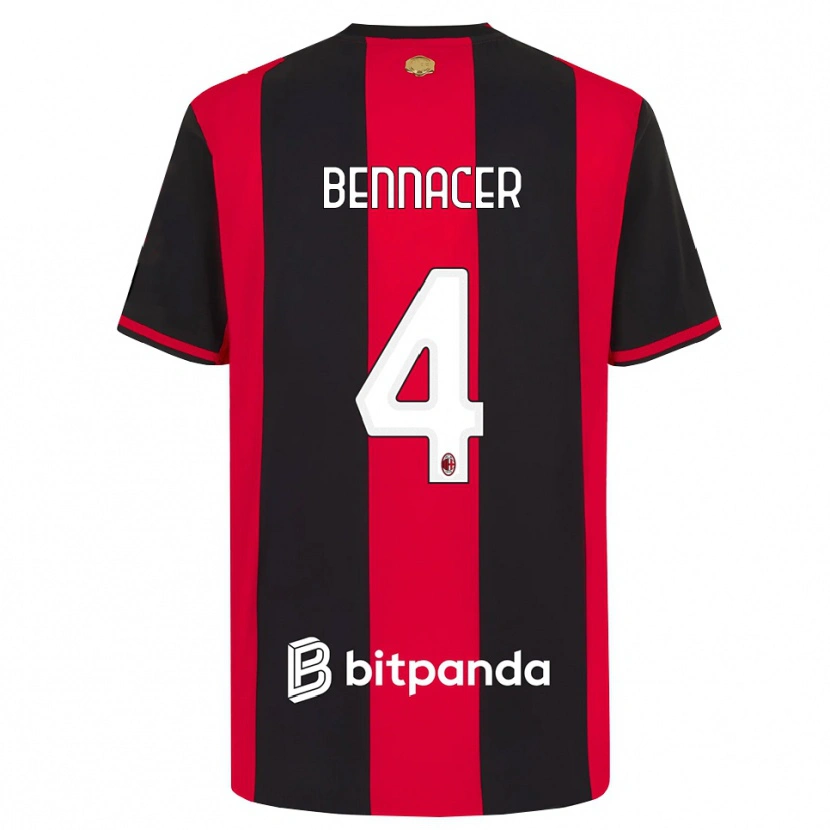 Danxen Herren Ismael Bennacer #4 Rot Schwarz Weiß Heimtrikot Trikot 2026/27 T-Shirt Schweiz