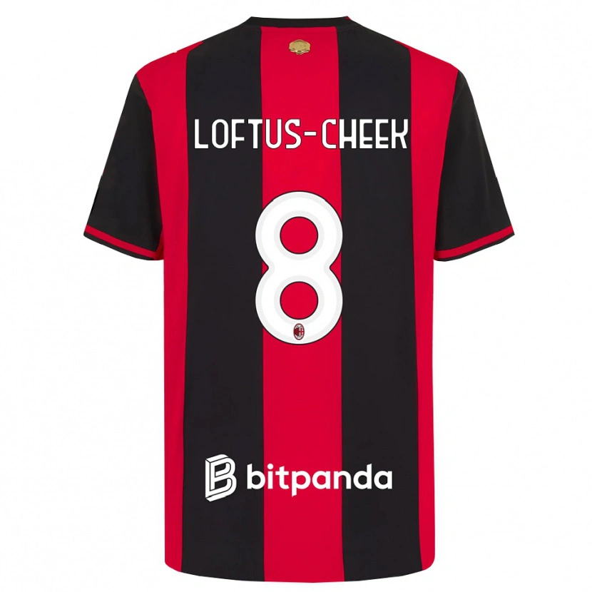 Danxen Herren Ruben Loftus-Cheek #8 Rot Schwarz Weiß Heimtrikot Trikot 2026/27 T-Shirt Schweiz