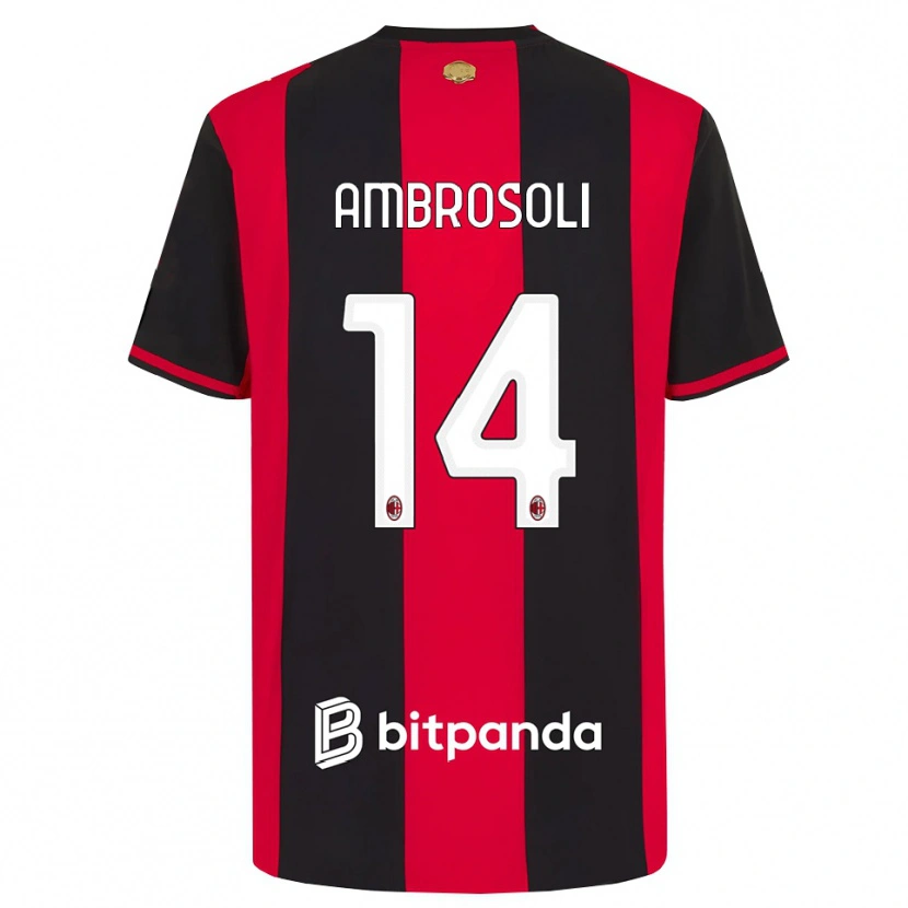 Danxen Herren Pietro Ambrosoli #14 Rot Schwarz Weiß Heimtrikot Trikot 2026/27 T-Shirt Schweiz