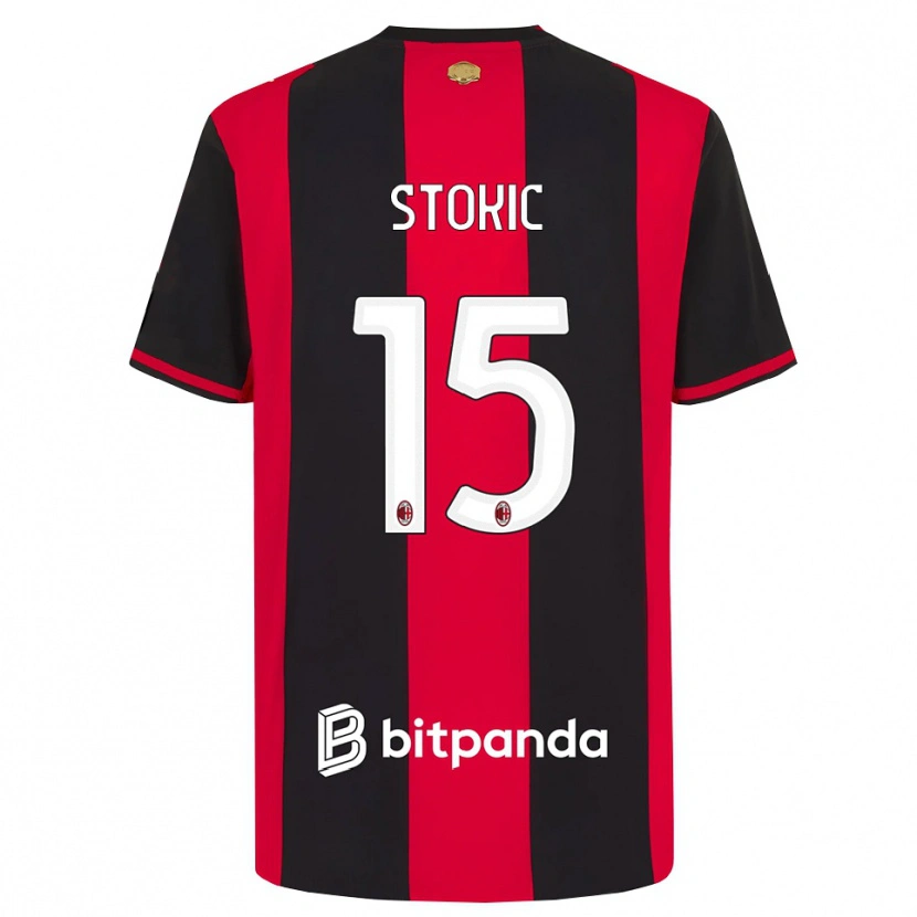 Danxen Herren Sara Stokić #15 Rot Schwarz Weiß Heimtrikot Trikot 2026/27 T-Shirt Schweiz