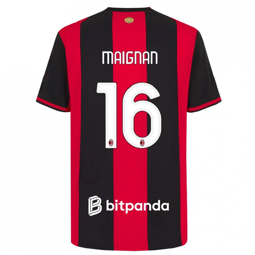 Danxen Herren Mike Maignan #16 Rot Schwarz Weiß Heimtrikot Trikot 2026/27 T-Shirt Schweiz