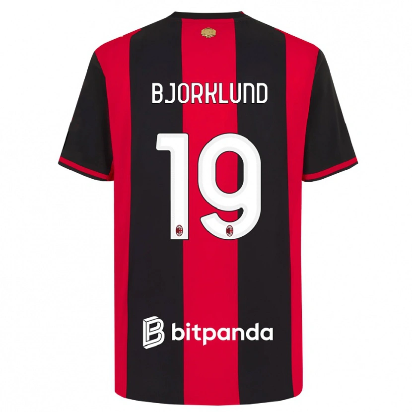 Danxen Herren Lukas Bjorklund #19 Rot Schwarz Weiß Heimtrikot Trikot 2026/27 T-Shirt Schweiz
