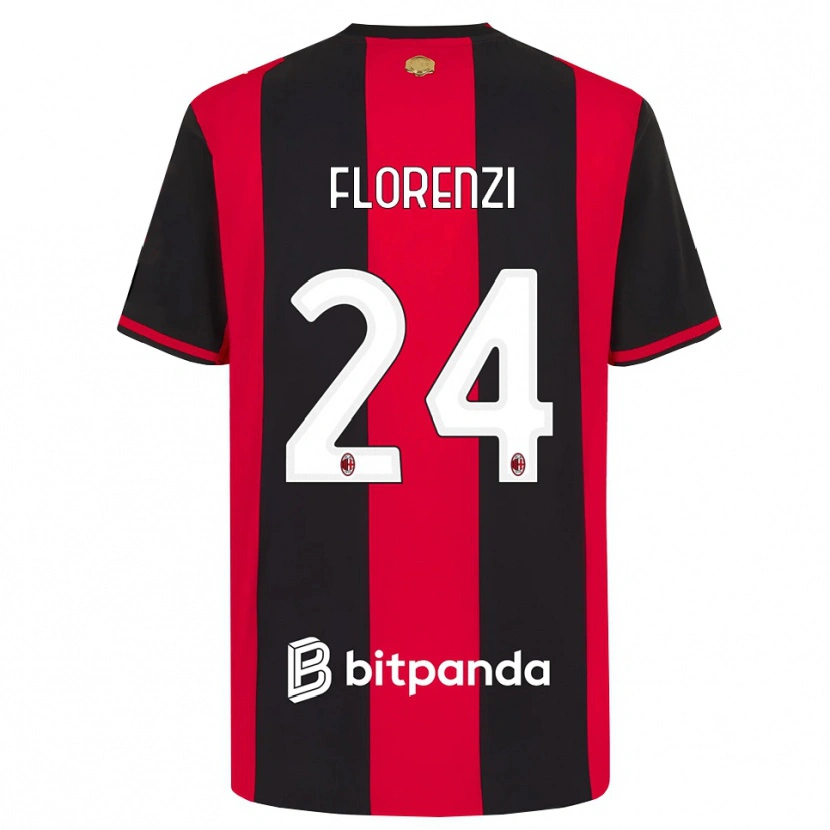 Danxen Herren Alessandro Florenzi #24 Rot Schwarz Weiß Heimtrikot Trikot 2026/27 T-Shirt Schweiz