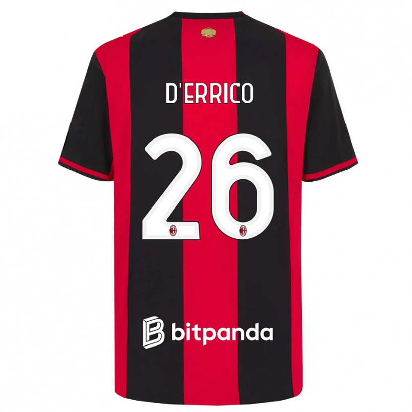 Danxen Herren Leonardo D'errico #26 Rot Schwarz Weiß Heimtrikot Trikot 2026/27 T-Shirt Schweiz
