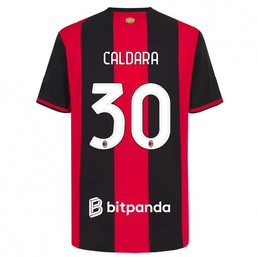 Danxen Herren Mattia Caldara #30 Rot Schwarz Weiß Heimtrikot Trikot 2026/27 T-Shirt Schweiz