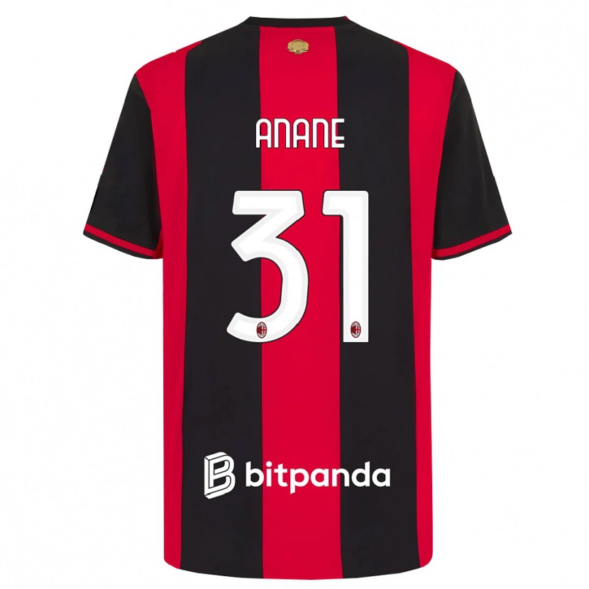 Danxen Herren Emmanuel Anane #31 Rot Schwarz Weiß Heimtrikot Trikot 2026/27 T-Shirt Schweiz