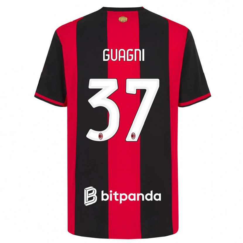 Danxen Herren Alia Guagni #37 Rot Schwarz Weiß Heimtrikot Trikot 2026/27 T-Shirt Schweiz