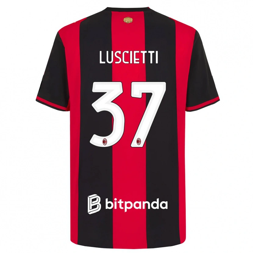 Danxen Herren Abebe Luscietti #37 Rot Schwarz Weiß Heimtrikot Trikot 2026/27 T-Shirt Schweiz