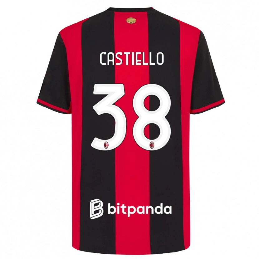 Danxen Herren Alex Castiello #38 Rot Schwarz Weiß Heimtrikot Trikot 2026/27 T-Shirt Schweiz
