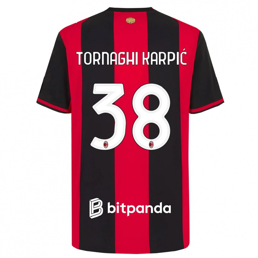 Danxen Herren Lavinia Tornaghi Karpić #38 Rot Schwarz Weiß Heimtrikot Trikot 2026/27 T-Shirt Schweiz