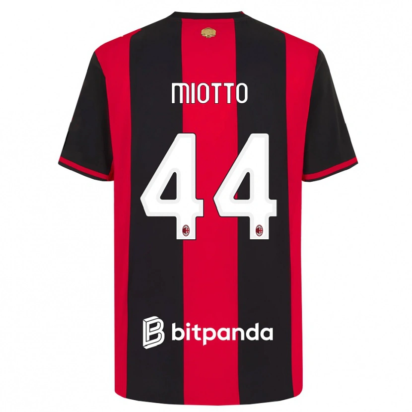Danxen Herren Giorgia Miotto #44 Rot Schwarz Weiß Heimtrikot Trikot 2026/27 T-Shirt Schweiz