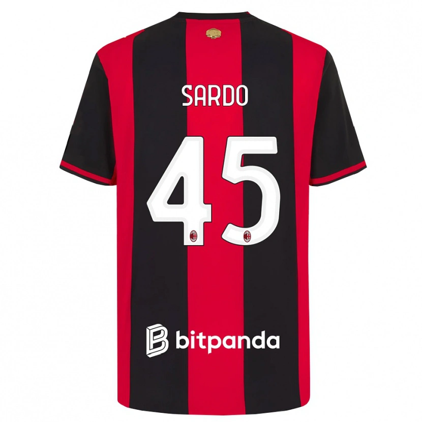 Danxen Herren Jacopo Sardo #45 Rot Schwarz Weiß Heimtrikot Trikot 2026/27 T-Shirt Schweiz