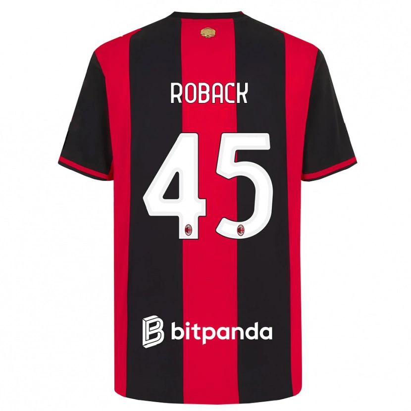 Danxen Herren Emil Roback #45 Rot Schwarz Weiß Heimtrikot Trikot 2026/27 T-Shirt Schweiz