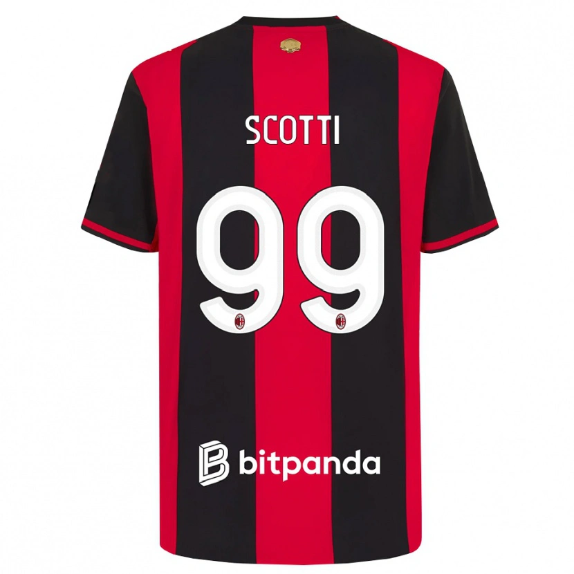 Danxen Herren Filippo Scotti #99 Rot Schwarz Weiß Heimtrikot Trikot 2026/27 T-Shirt Schweiz