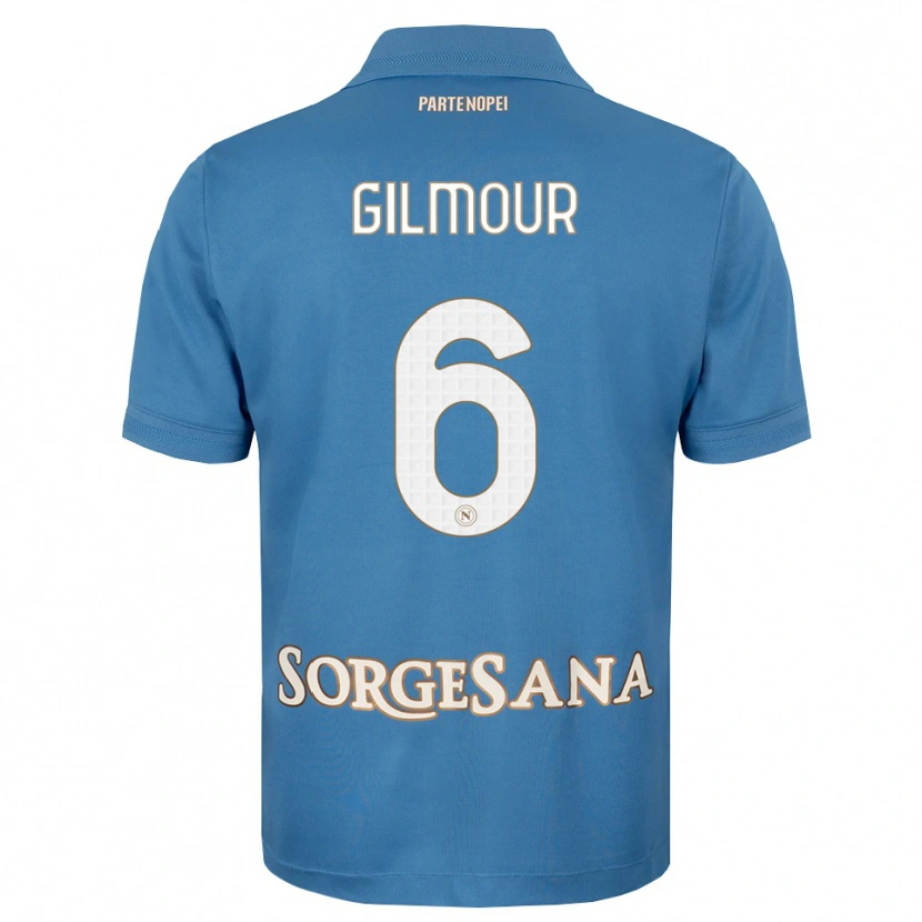 Danxen Herren Billy Gilmour #6 Nebelblau Weiß Heimtrikot Trikot 2026/27 T-Shirt Schweiz
