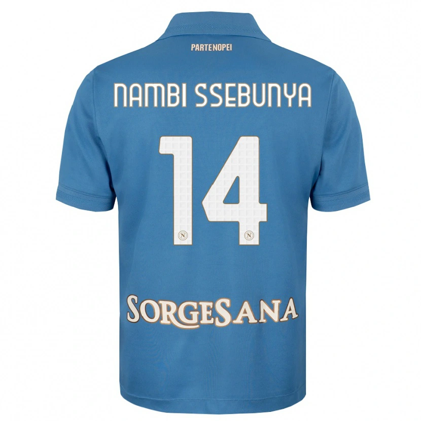Danxen Herren Violah Nambi Ssebunya #14 Nebelblau Weiß Heimtrikot Trikot 2026/27 T-Shirt Schweiz