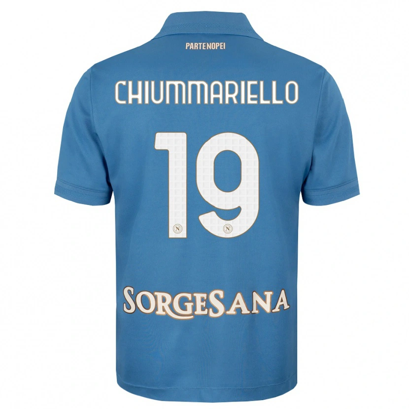 Danxen Herren Andrea Chiummariello #19 Nebelblau Weiß Heimtrikot Trikot 2026/27 T-Shirt Schweiz
