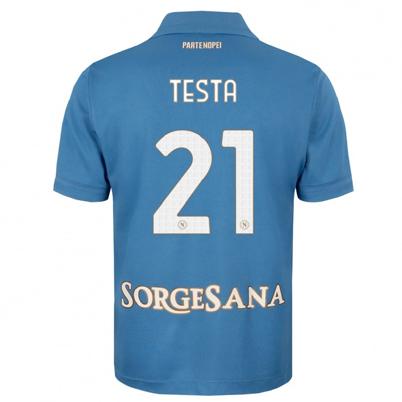 Danxen Herren Vincenzo Testa #21 Nebelblau Weiß Heimtrikot Trikot 2026/27 T-Shirt Schweiz