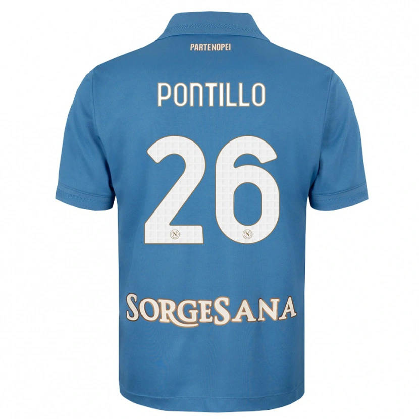Danxen Herren Pasquale Pontillo #26 Nebelblau Weiß Heimtrikot Trikot 2026/27 T-Shirt Schweiz